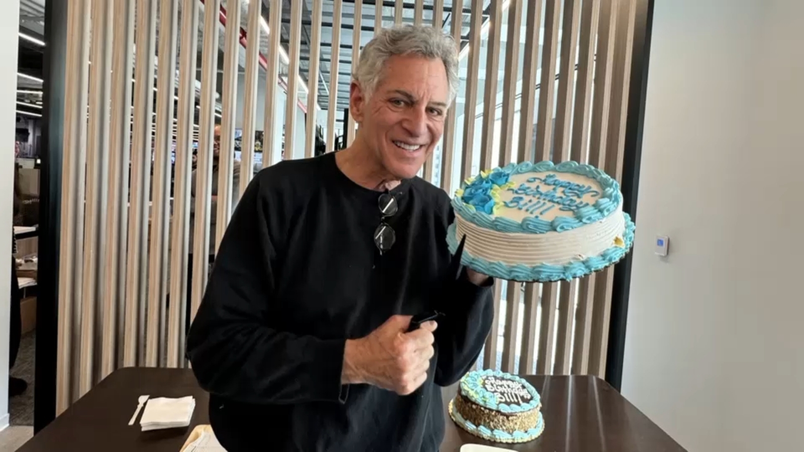 Eyewitness News Anchor Bill Ritter 76th birthday celebration at WABC-TV Channel 7