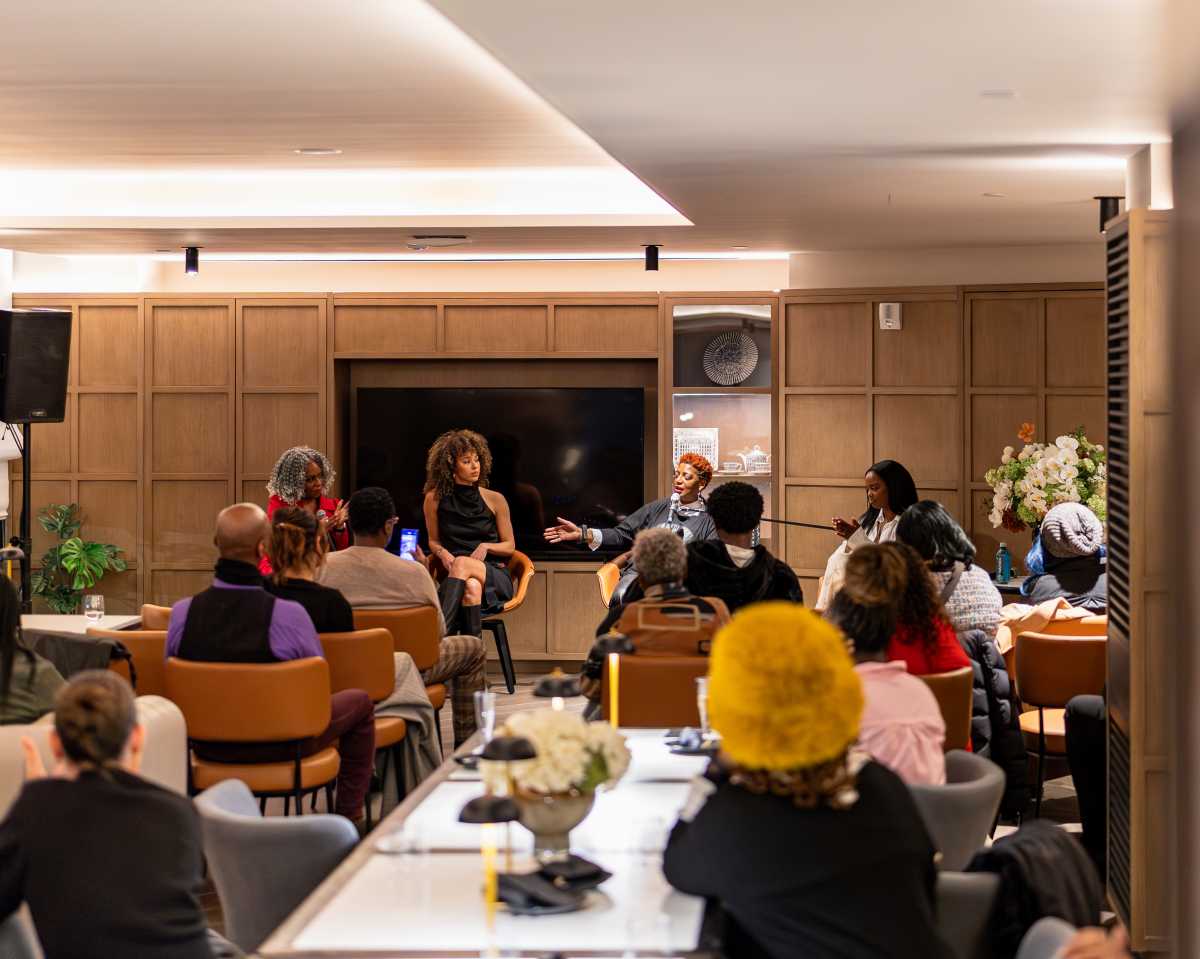 The George hosted a NYFW x Black History Month panel to celebrate the legacy and future of Black women in fashion, hosted by Novi Brow.