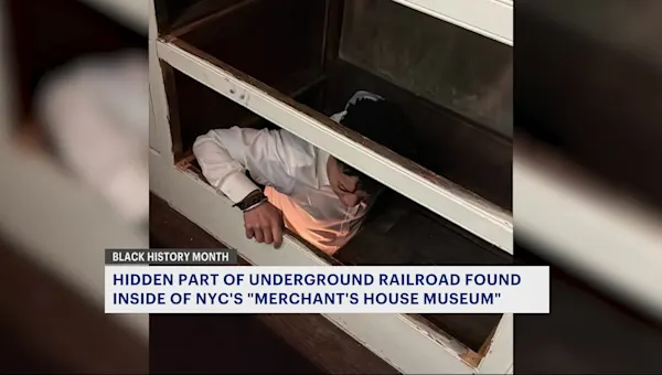 News 12 | Brooklyn | Underground Railroad passageway discovered hidden inside Manhattan museum