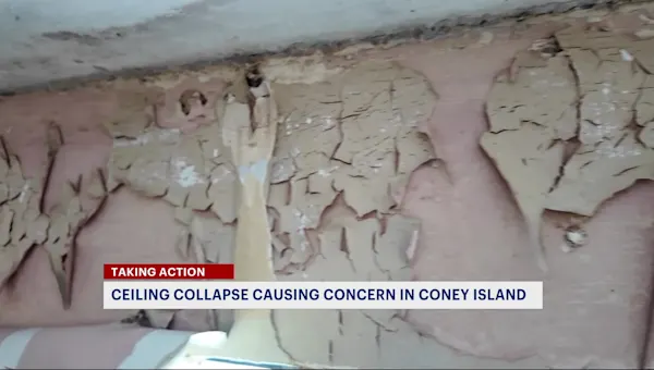 News 12 | Brooklyn | Collapsed ceiling causing concern in Coney Island NYCHA apartment