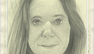 Portrait of Patricia L Lewy, pencil on paper by Phong H. Bui.