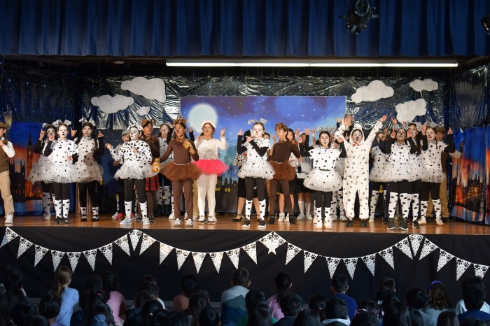 Students perform "101 Dalmatians."