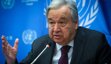 United Nations Secretary General Antonio Guterres holds press conference at U.N. headquarters in New York
