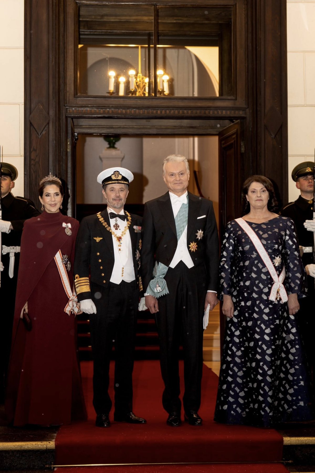 The King and Queen of Denmark attend a state banquet at the Presidential Palace in Vilnius on January 28, 2026 (Kongehuset)