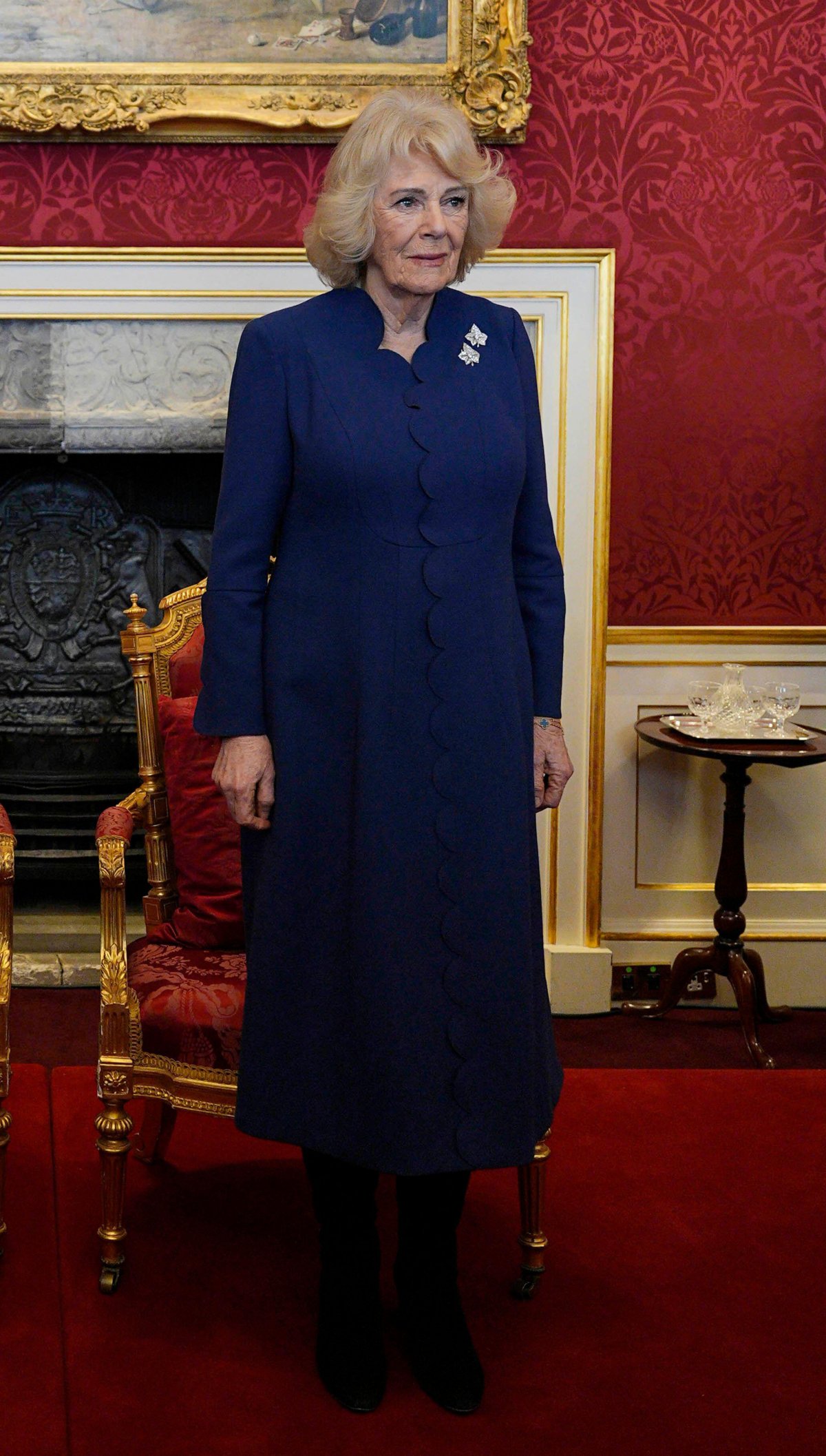 Queen Camilla is pictured during the presentation of the Queen Elizabeth Prizes for Education at St. James's Palace in London on February 24, 2026 (Aaron Chown/PA Images/Alamy)