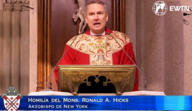 Archbishop Ronald Hicks shares his homily durin his installation Mass at St. Patrick's Cathedral in New York on Feb. 6, 2026.