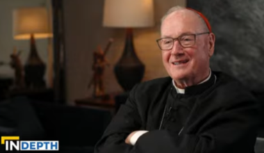 Cardinal Timothy Dolan, archbishop emeritus of New York speaks with EWTN News In Depth correspondent Mark Irons on the sidelines of the Encounter conference in Manhattan on Feb. 15, 2026.