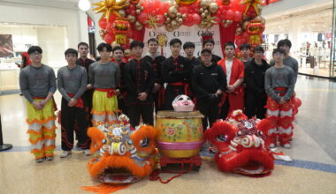 The New York Chinese Freemasons Athletic Club served as the performers for Green Acres Mall&rsquo;s Lunar New Year celebration, showcasing a lion dance.