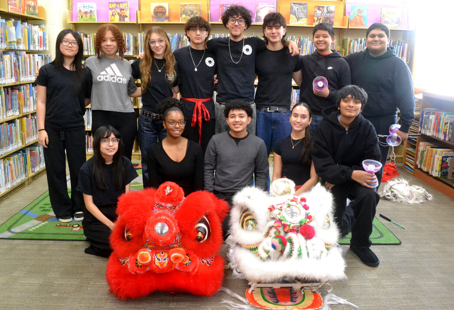 The Valley Stream South High School Cultural Society celebrated the Lunar New Year with Henry Waldinger Memorial Library.