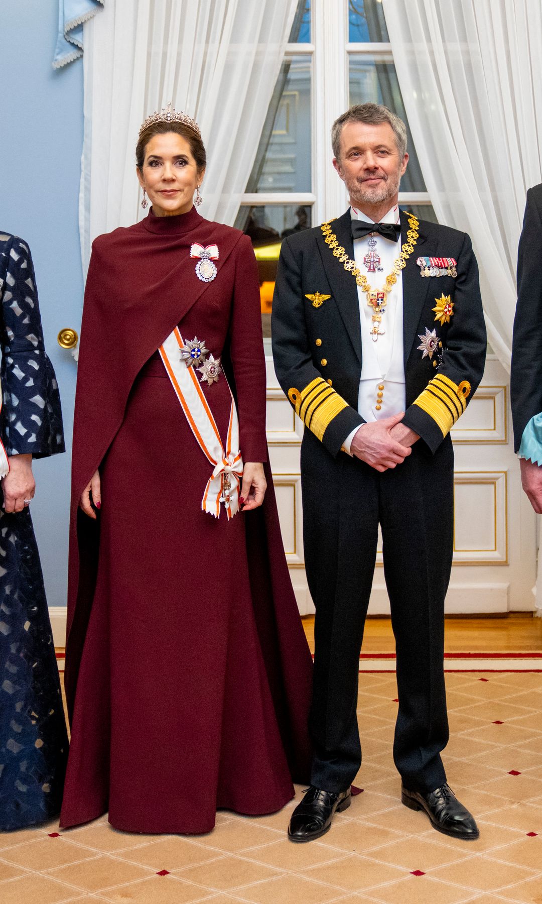 Queen Mary's dress for the state visit of the president of Lithuania