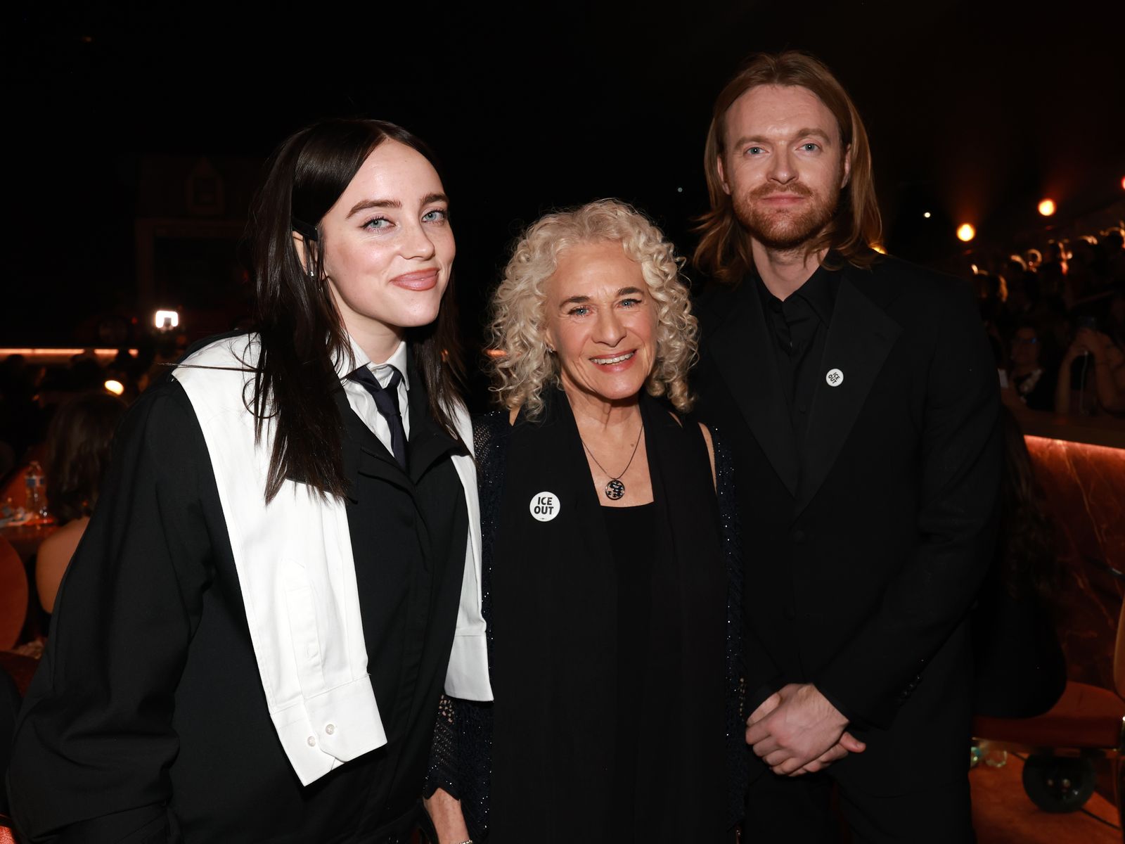 Image may contain Billie Eilish Nick Aldis Carole King Clothing Coat Jacket Blazer Adult Person and Fashion