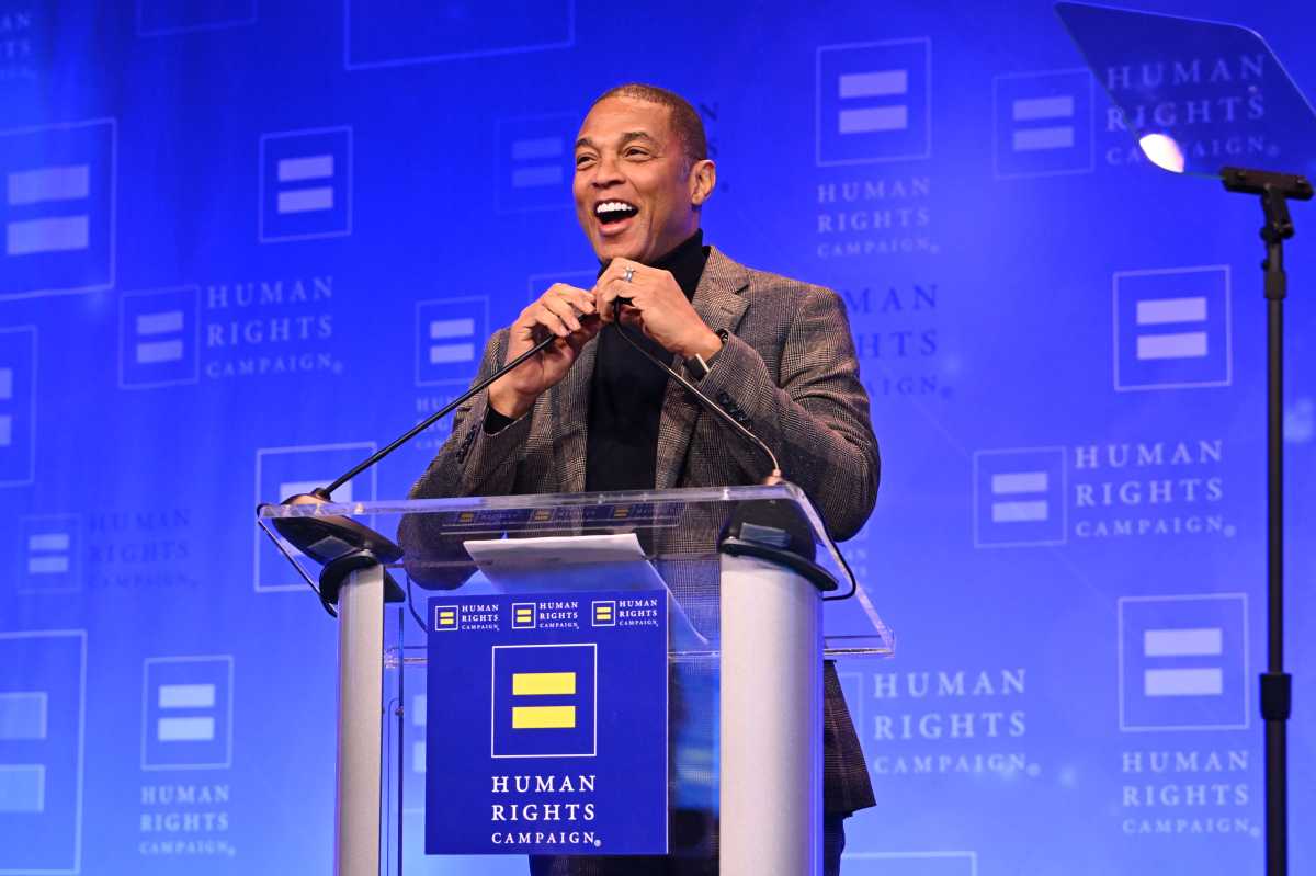 Don Lemon speaks onstage during the Human Rights Campaign 2026 Greater New York Dinner at Marriott Marquis Times Square on February 07, 2026 in New York City.  (Photo by Bryan Bedder/Getty Images for Human Rights Campaign)