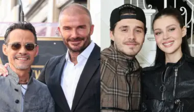 Marc Anthony, David Beckham, Brooklyn Beckham, Nicola Peltz: courtesy of Getty Images