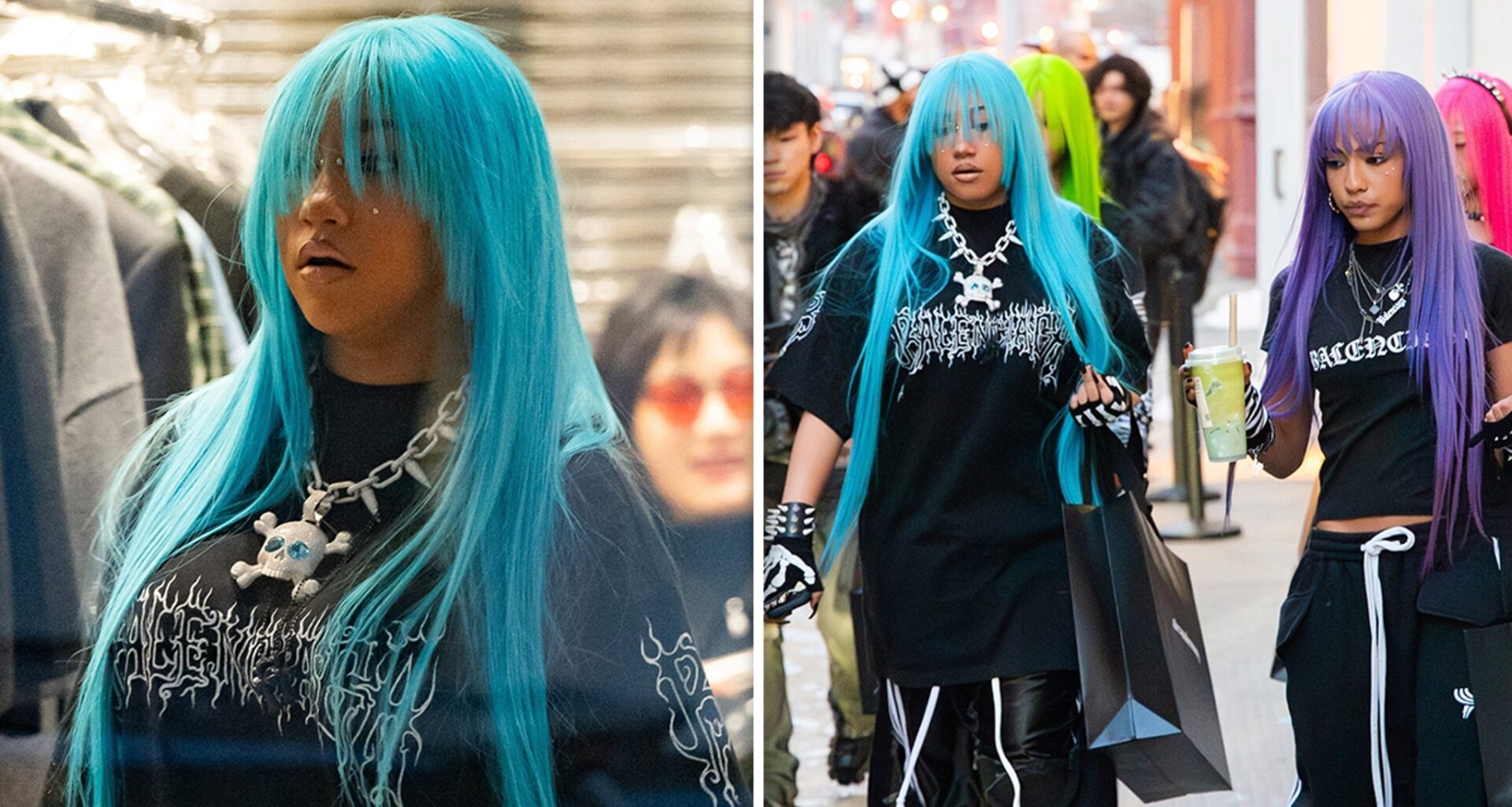 North West's Neon Takeover With Friends at Alexander Wang in NYC