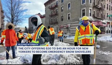News 12 | Brooklyn | More than 1,000 emergency snow shovelers sign up across New York City