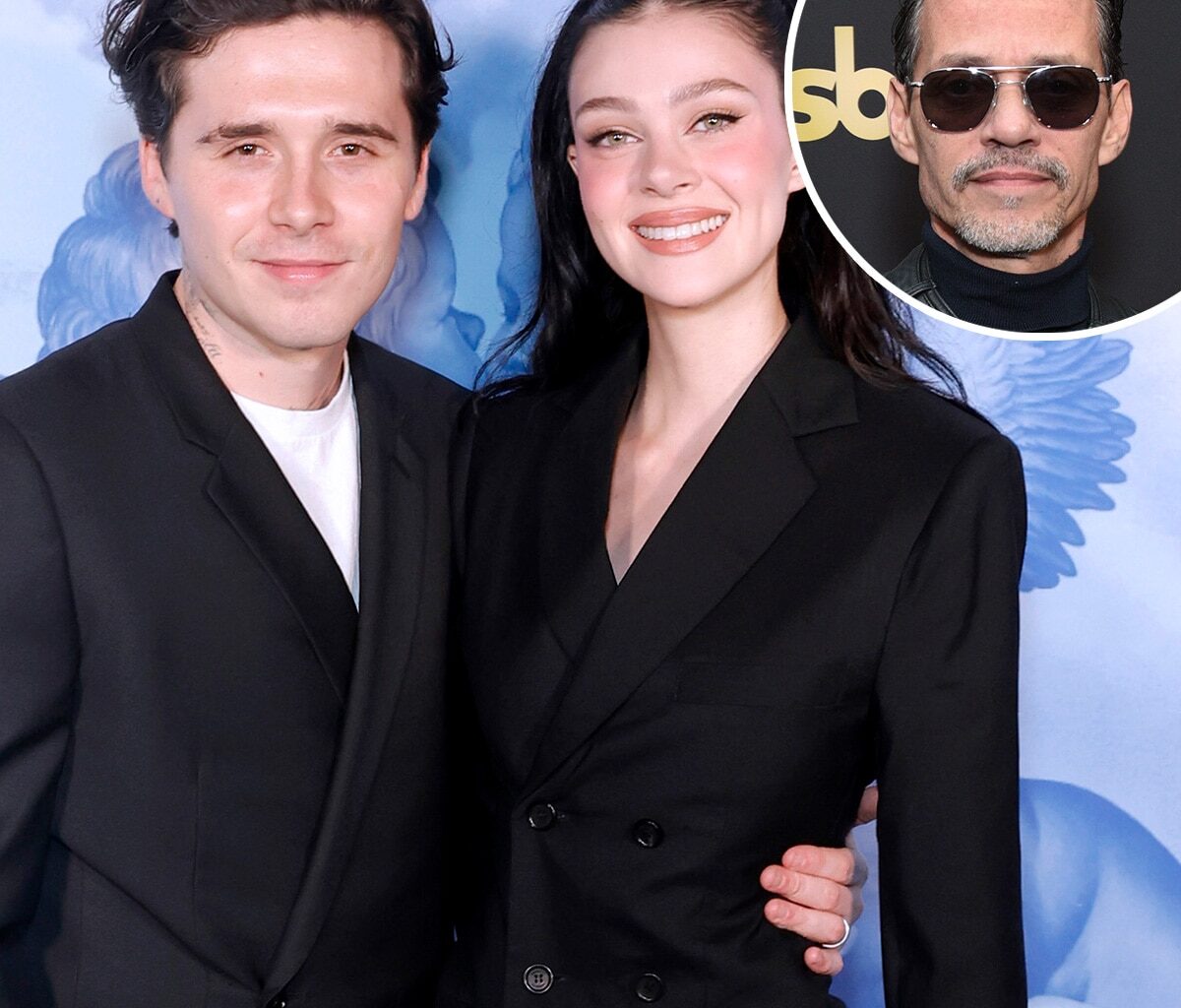 Marc Anthony Reacts to Brooklyn Beckham Family Feud
