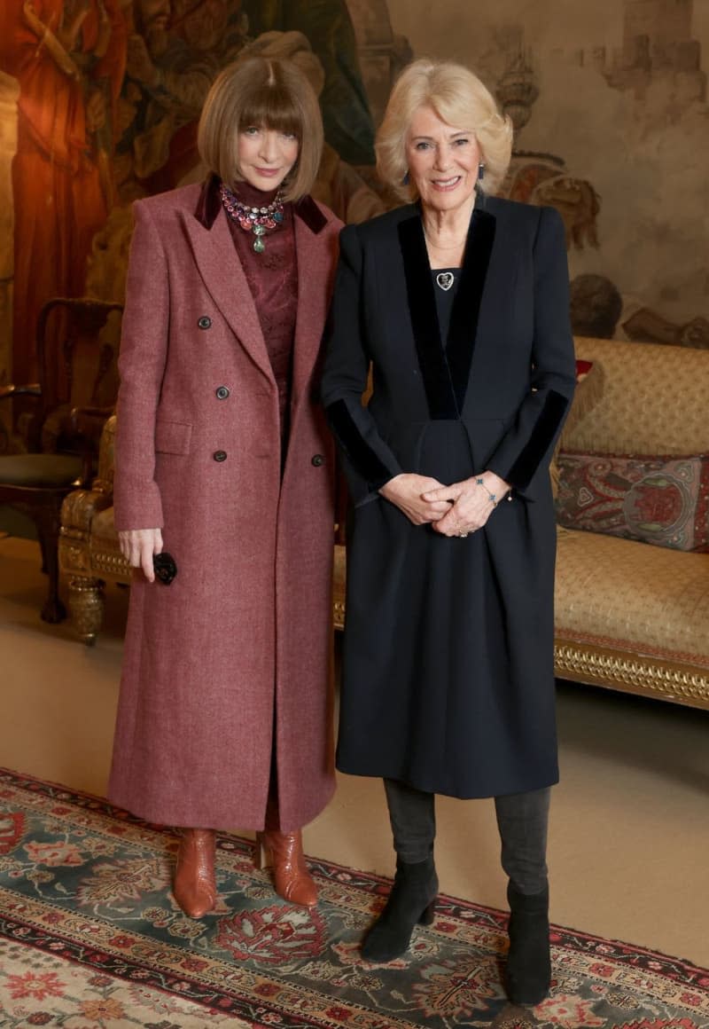 Queen Camilla and Anna Wintour | Source: PA