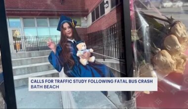 News 12 | Brooklyn | Brooklyn lawmaker calls for traffic study after 11-year-old girl fatally struck by school bus in Bath Beach