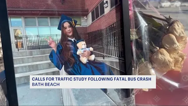 News 12 | Brooklyn | Brooklyn lawmaker calls for traffic study after 11-year-old girl fatally struck by school bus in Bath Beach