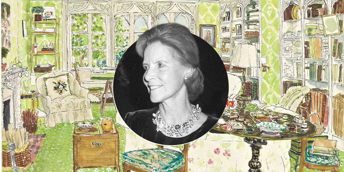 A New Book of Watercolors Provides a Glimpse Inside Bunny Mellon's Homes