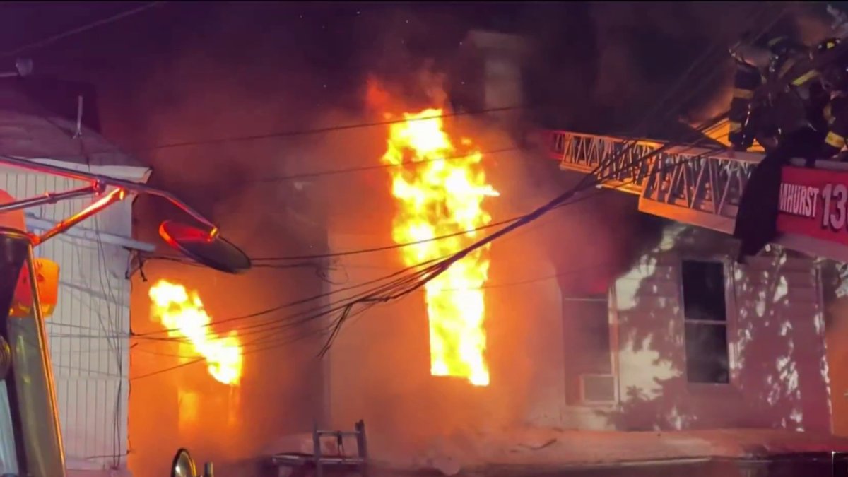Elmhurst residential fire leaves one dead, nine hurt – NBC New York