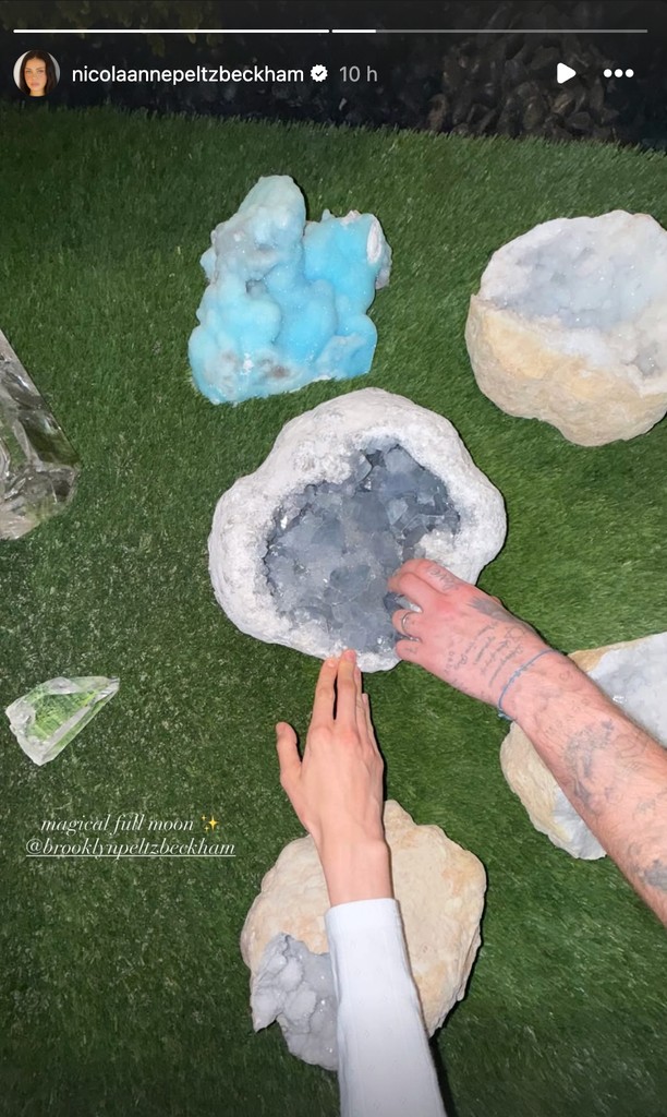 Nicola Peltz and Brooklyn Beckham crystal healing