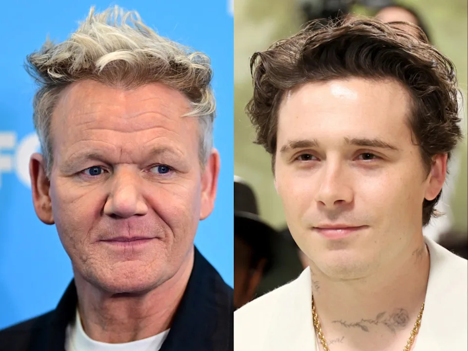 Gaordon Ramsay said he ‘loves’ Brooklyn Beckham but told him to ‘remember’ where he came from (Getty Images)