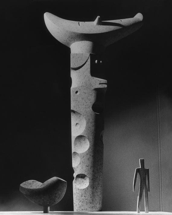 Noguchi offered this proposal in a sculpture competition for the International Arrivals Building at what was soon to become Kennedy International Airport. (Separately, he once proposed an artwork for Newark that was meant to be appreciated only from the air.) Alexander Calder got the JFK job instead, and his mobile Flight now hangs in the IAB’s successor. 