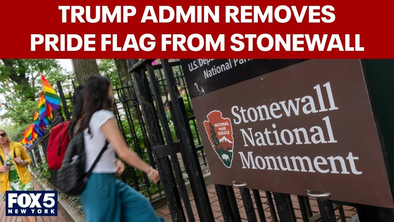 Trump administration removes pride flag from Stonewall Monument