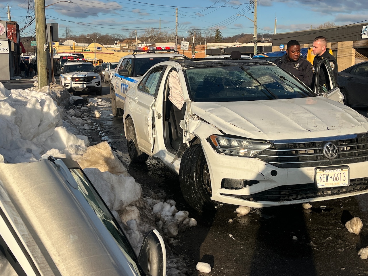 Car overturns in South Beach