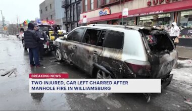News 12 | Brooklyn | Manhole fires spark evacuation of seven-story Williamsburg building; 2  taken to hospital