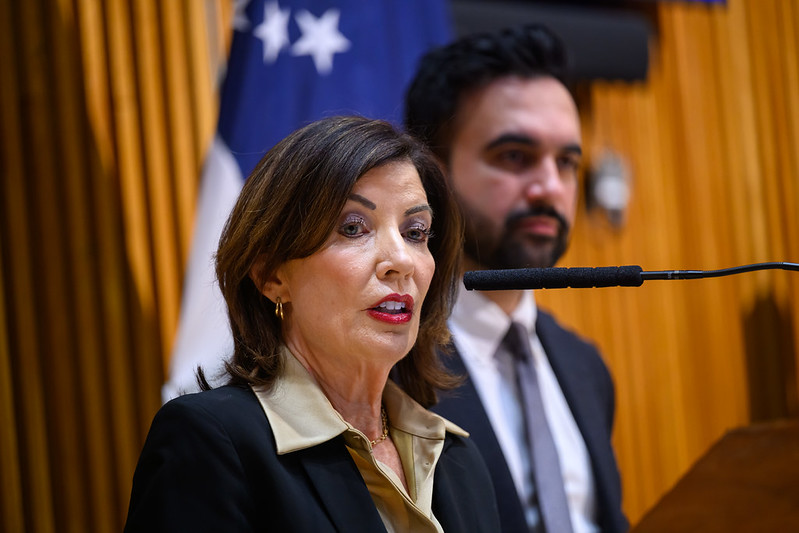 Gov. Kathy Hochul with Mayor Zohran Mamdani