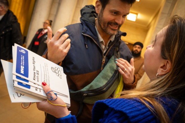 Mayor Zohran Mamdani hosts the first annual Interfaith Breakfast of his administration and announces new actions to uphold New York City's sanctuary city laws and protect immigrant New Yorkers Friday, Feb. 6, 2026, at the New York Public Library, Stephen A. Schwarzman Building in Manhattan, New York. (Ed Reed / Mayoral Photography Office)