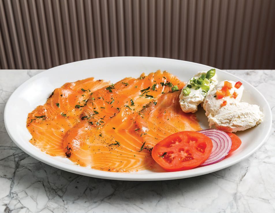 A classic lox platter awaits at Marks off Madison. PHOTO COURTESY OF BRANDS