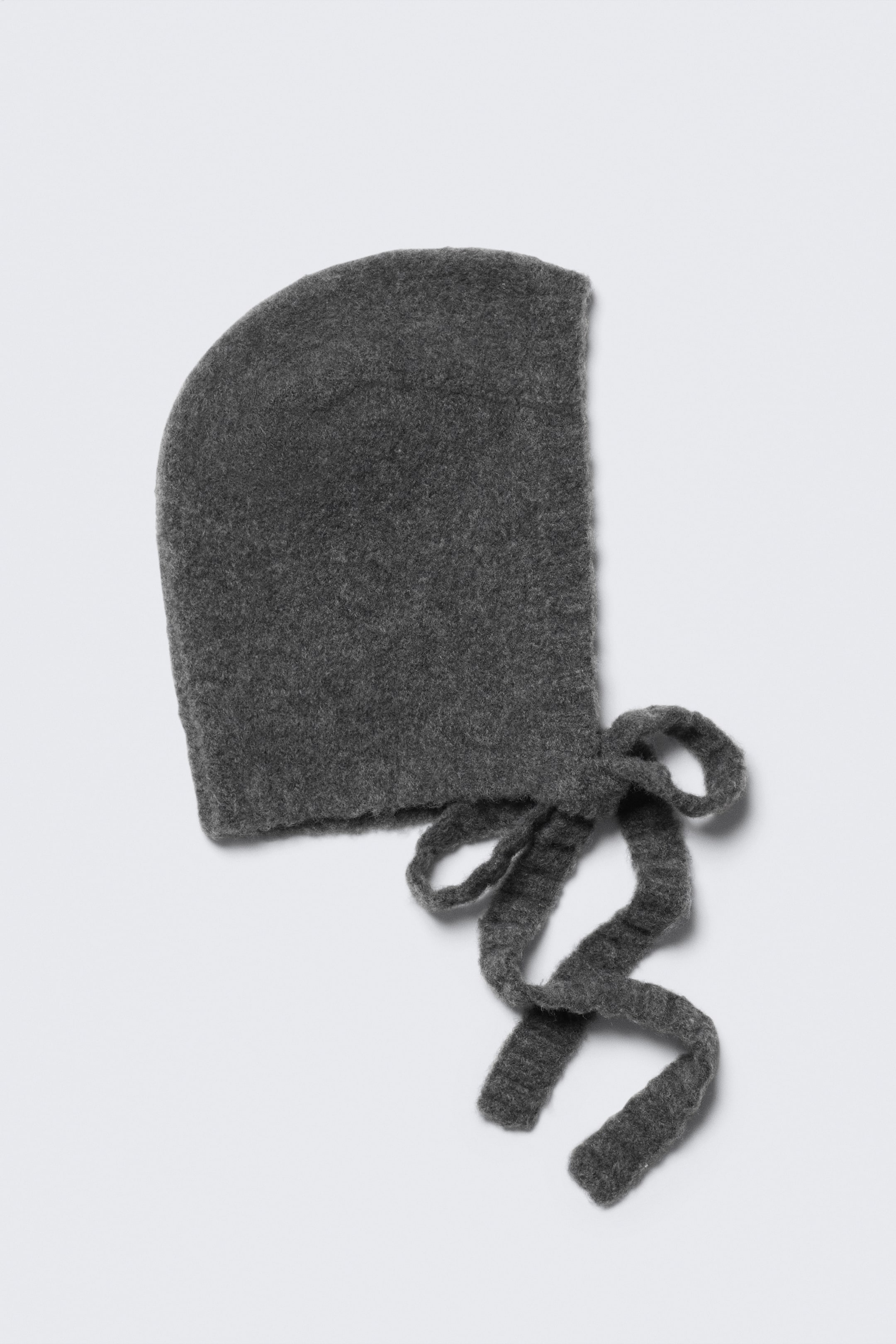 Tied Knit Bonnet - Black