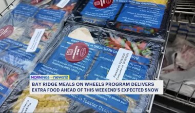 News 12 | Brooklyn | Bay Ridge Center's Meals on Wheels program provides extra food ahead of possible storm