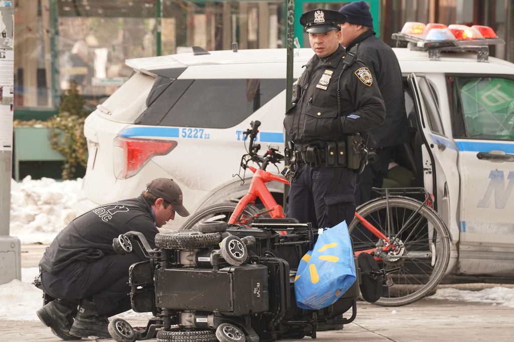 kings' wheelchair overturned and on its side