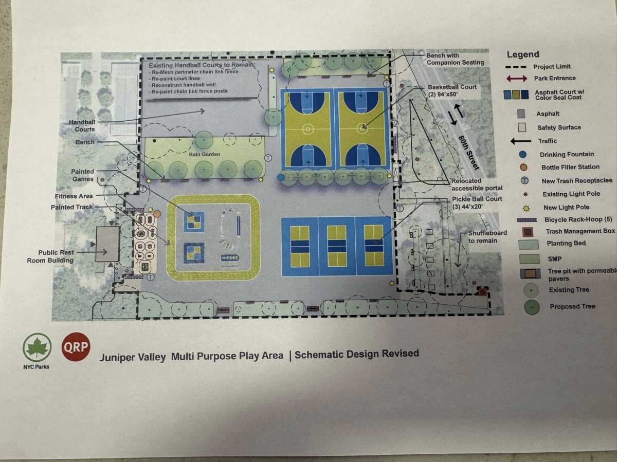 NYC Parks unveils final Juniper Valley Park redesign, project now under internal review – QNS