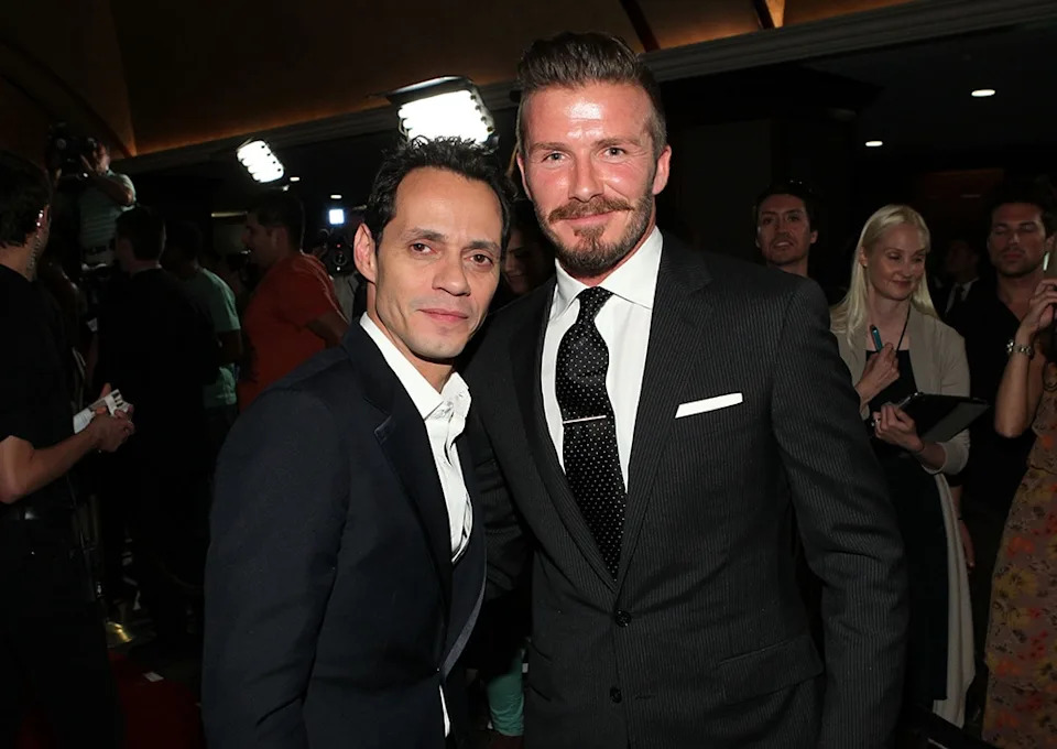 Marc Anthony, David Beckham