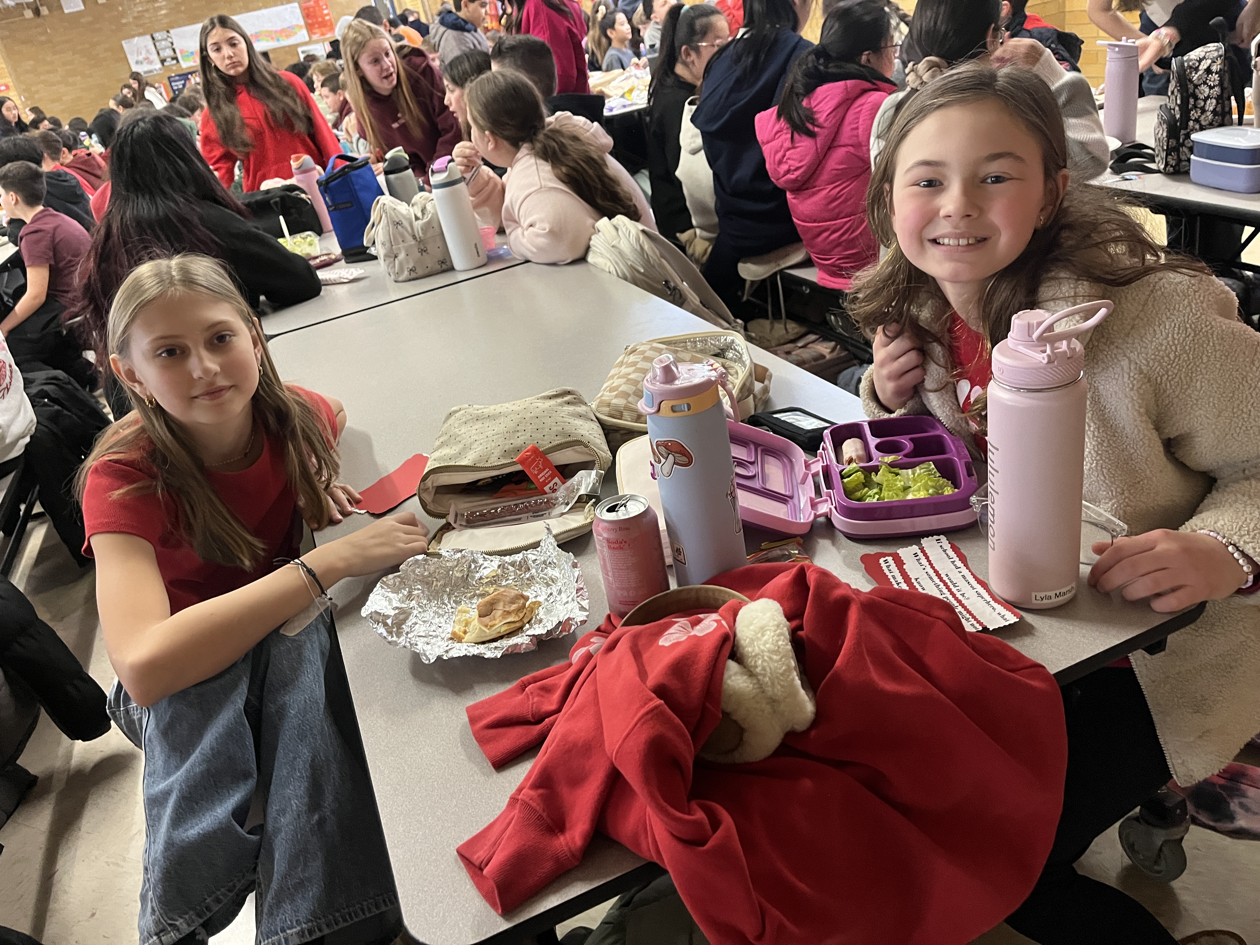 Millions of schools across the United States, including some on Staten Island, like I.S. 34 in Tottenville, took part in National No One Eats Alone Day. The lunchtime program, created by the nonprofit Beyond Differences, aims to make cafeterias more welcoming by encouraging students to connect with classmates they might not usually sit with. Today's lunch also featured dancing. (Advance/SILive.com | Jan Somma-Hammel)