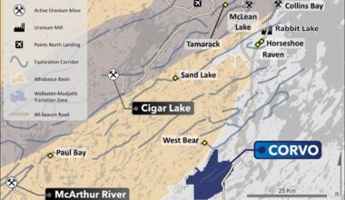 Standard Uranium Set to Drill the Corvo Project Including the High-Grade Manhattan Uranium Showing with 8.10% U3O8 Surface Sample