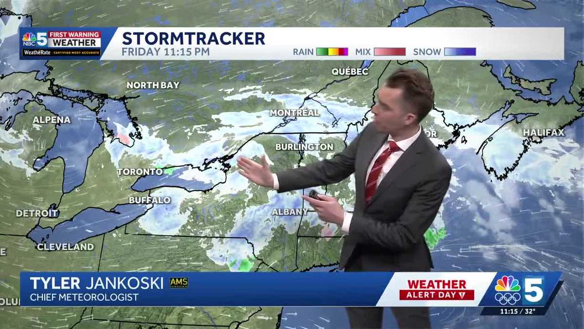 Snowfall totals from Friday night storm across Vermont, New York