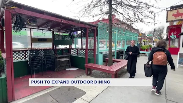 News 12 | Brooklyn | New push could bring year-round outdoor dining to NYC