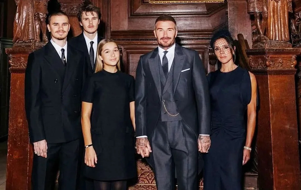 Beckham Family Photograph