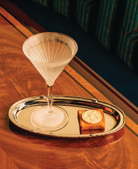 The signature 86 Smoked Dirty Martini. PHOTO COURTESY OF BRAND