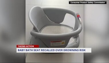 News 12 | Brooklyn | Hundreds of Cheerkid Baby Bath Seats recalled due to potential drowning hazard