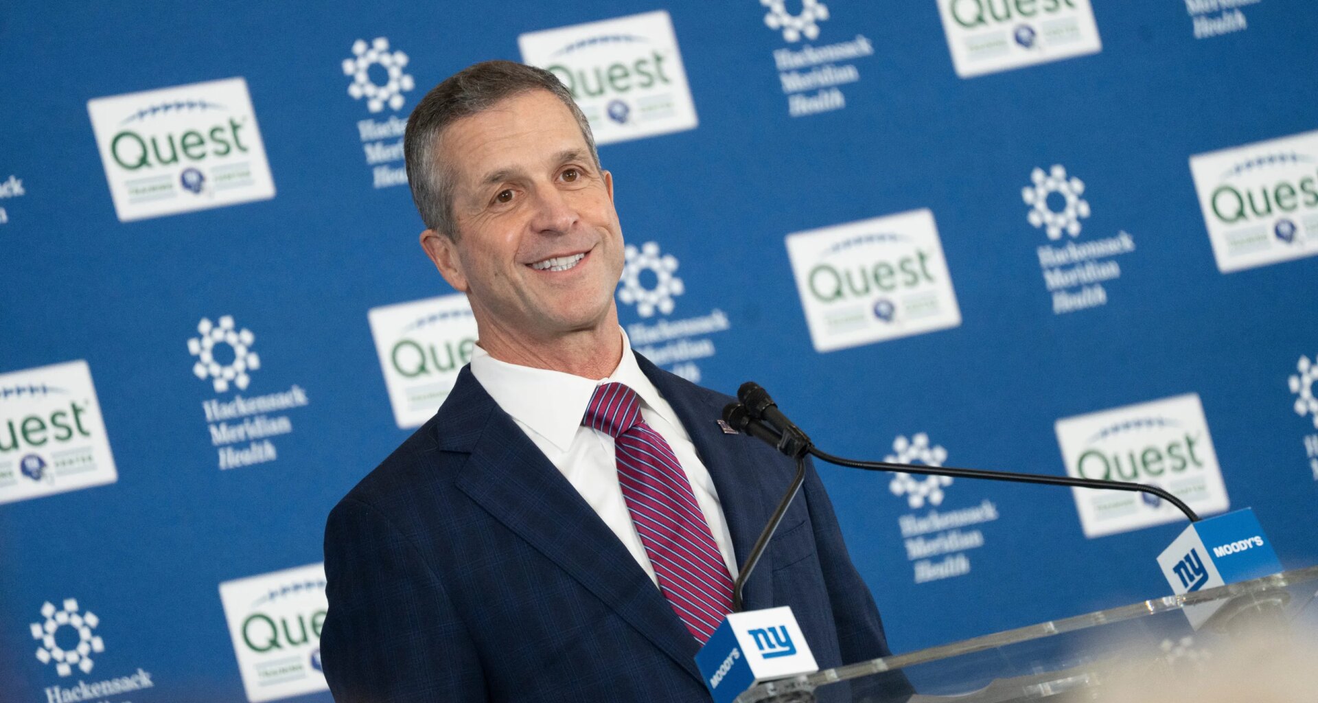 New York Giants' John Harbaugh 'consumed' with building a winner