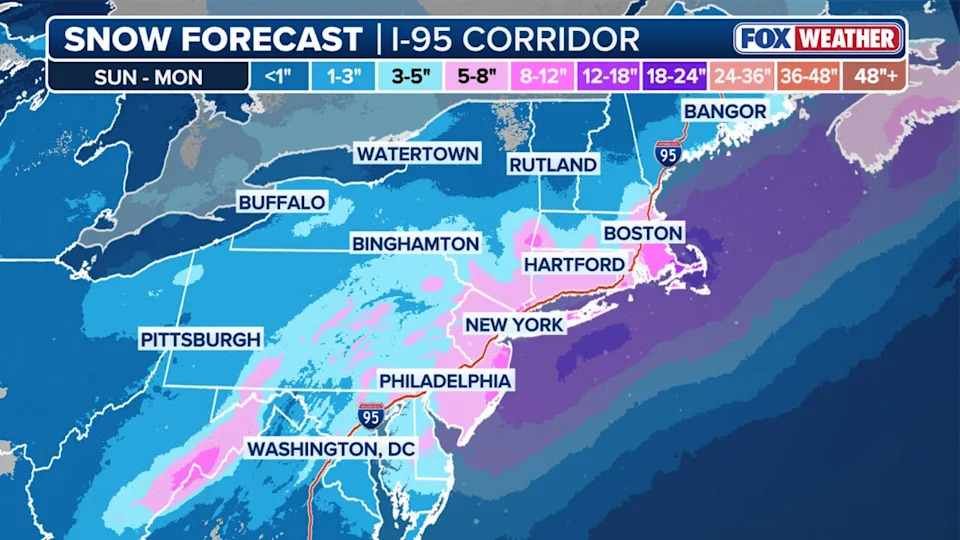 <div>Updated snow potential for the Northeast. <strong>(FOX Weather)</strong></div>