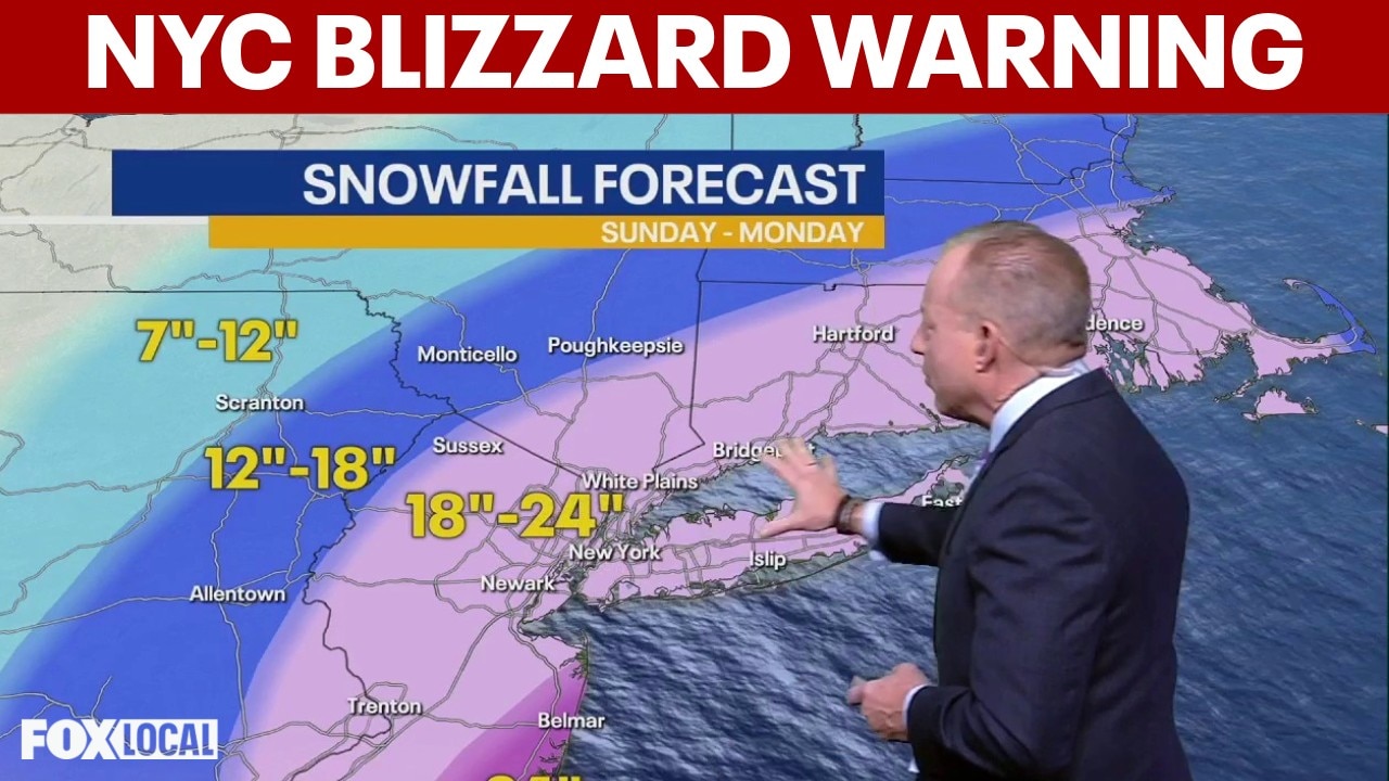 NYC blizzard 8AM update: 18-24 inches of snow, 50+ mph winds expected