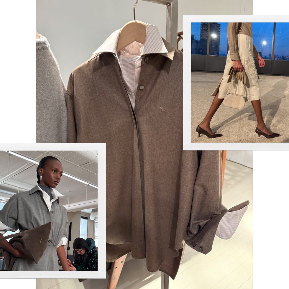 fashion items including a shirt and outfit details